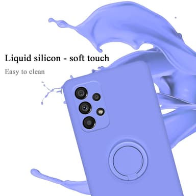 Deksel Samsung Galaxy A73 5G Ring Case (lilla)