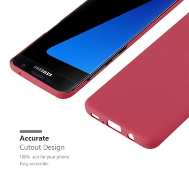 Samsung Galaxy S7 EDGE Hardt Deksel Cover (rød)