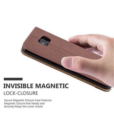 Samsung Galaxy S7 EDGE lommebokdeksel case (brun)