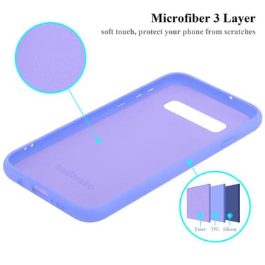 Samsung Galaxy S10 PLUS silikondeksel case (lilla)