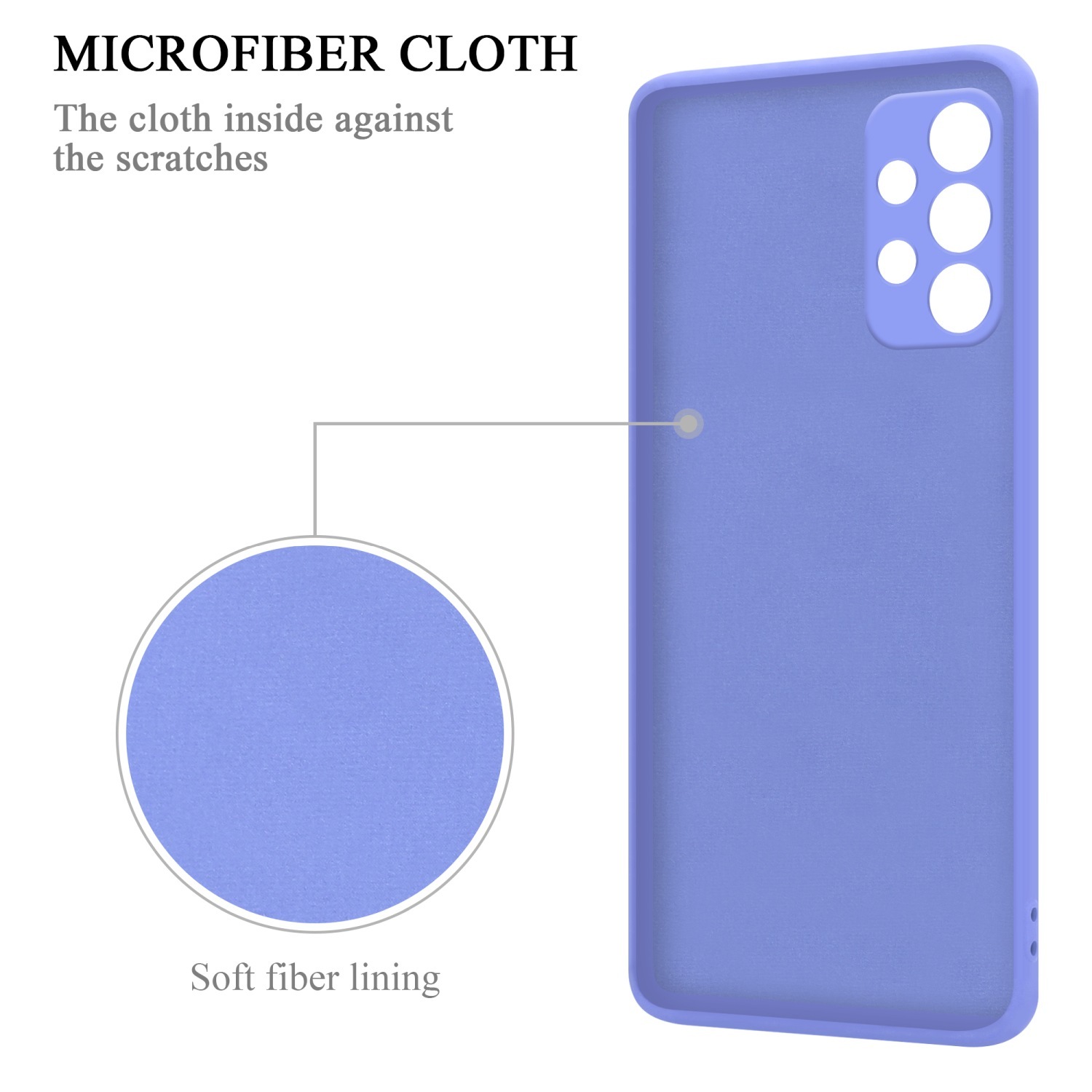 Deksel Samsung Galaxy A73 5G Ring Case (lilla)