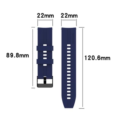 Klockarmband 22mm för Samsung Galaxy Gear S3/Gear 2
