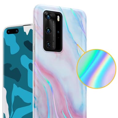 Huawei P40 PRO / P40 PRO+ lommebokdeksel etui (hvit)