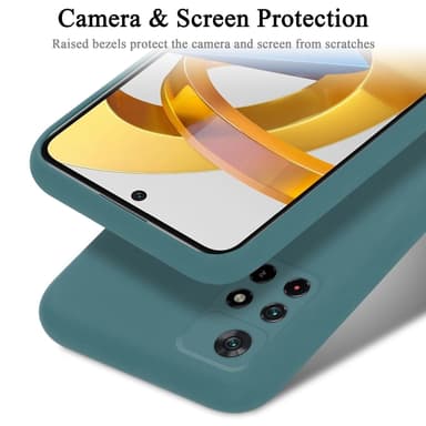 Xiaomi POCO M4 PRO 5G silikondeksel case (grønn)