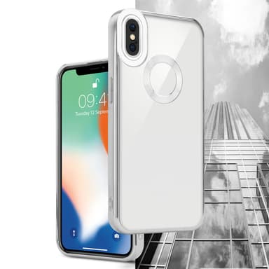 iPhone X / XS silikondeksel Krom case (gjennomsiktig)