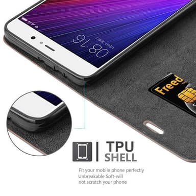 Xiaomi Mi 5s PLUS lommebokdeksel case (brun)