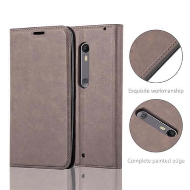 Motorola MOTO X STYLE lommebokdeksel case (brun)