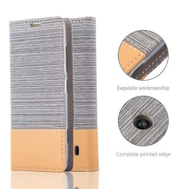 Nokia Lumia 520 / 521 lommebokdeksel etui (grå)
