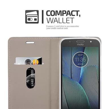 Motorola MOTO G5S PLUS lommebokdeksel etui (grå)