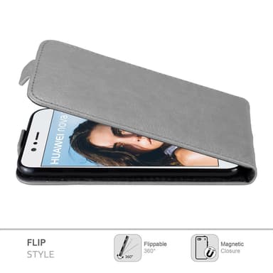 Huawei NOVA 2 deksel flip cover (grå)
