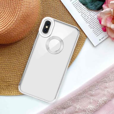 iPhone X / XS silikondeksel Krom case (gjennomsiktig)