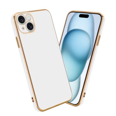 iPhone 15 silikondeksel case (Hvit)