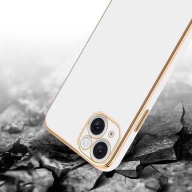 iPhone 15 silikondeksel case (Hvit)
