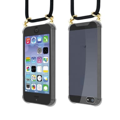 iPhone 5 / 5S / SE 2016 Deksel med Halskjede (svart)