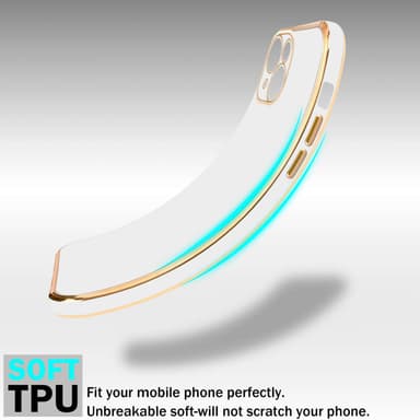 iPhone 15 silikondeksel case (Hvit)