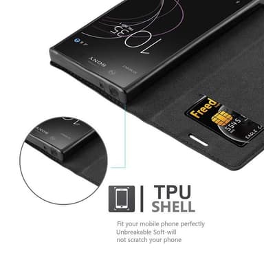 Sony Xperia XZ1 COMPACT lommebokdeksel case (svart)