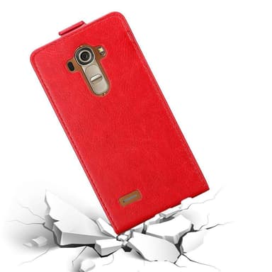 LG G4 / G4 PLUS deksel flip cover (rød)