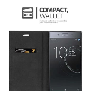 Sony Xperia XZ1 COMPACT lommebokdeksel case (svart)