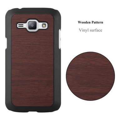 Samsung Galaxy J1 2015 Hardt Deksel Case (brun)