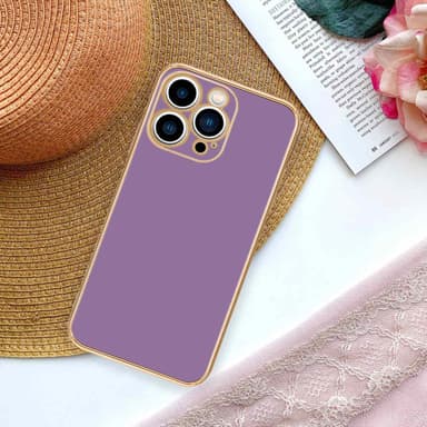 iPhone 14 PRO silikondeksel case (lilla)