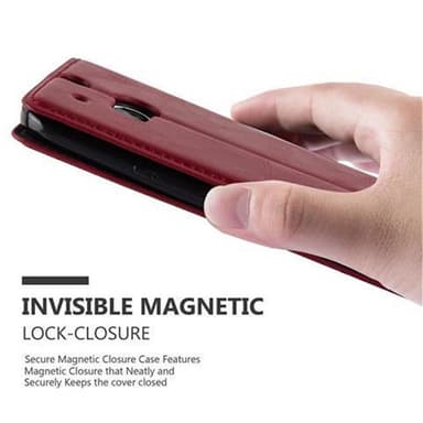 HTC ONE M8 lommebokdeksel case (rød)