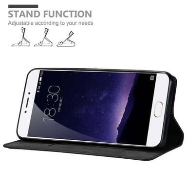 MEIZU MX6 lommebokdeksel case (svart)