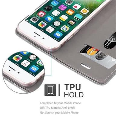 iPhone 7 / 7S / 8 / SE 2020 lommebokdeksel etui (grå)