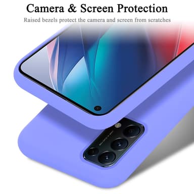 Oppo FIND X3 LITE silikondeksel case (lilla)