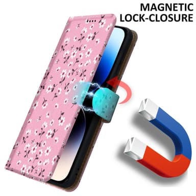 iPhone 14 PRO MAX lommebokdeksel etui (rosa)