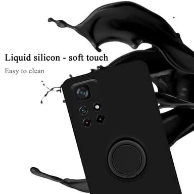 Deksel Xiaomi POCO M4 PRO 5G Ring Case (svart)