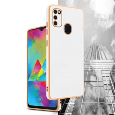 Samsung Galaxy M21 / M30s silikondeksel case (hvit)