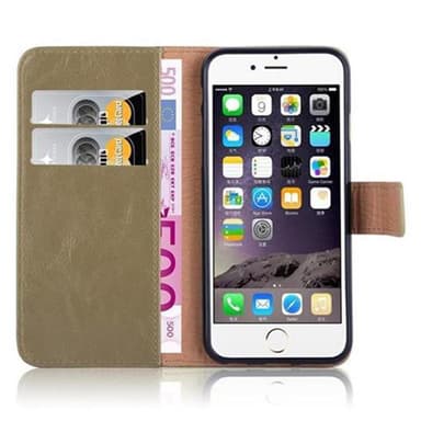 iPhone 6 / 6S lommebokdeksel etui (brun)