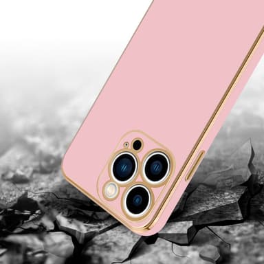 iPhone 14 PRO silikondeksel case (rosa)