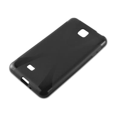 LG OPTIMUS F5 / LUCID 2 Deksel Case Cover (svart)