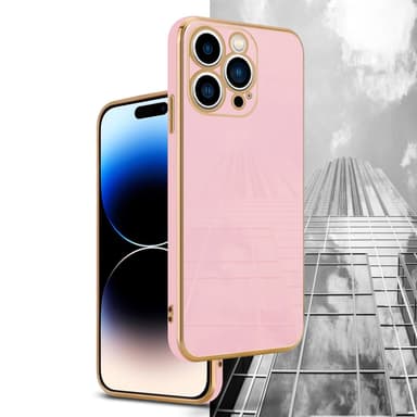 iPhone 14 PRO silikondeksel case (rosa)