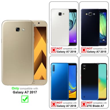 Deksel Samsung Galaxy A7 2017 Case Cover (svart)
