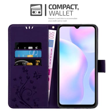 Xiaomi RedMi 9A / RedMi 9AT lommebokdeksel Blomster
