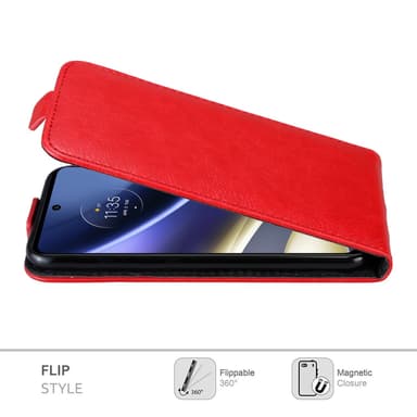 Motorola MOTO G51 5G deksel flip cover (rød)