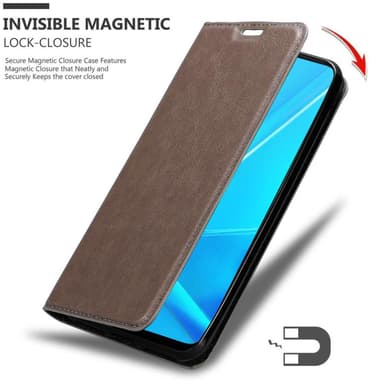 Oppo A92 lommebokdeksel case (brun)