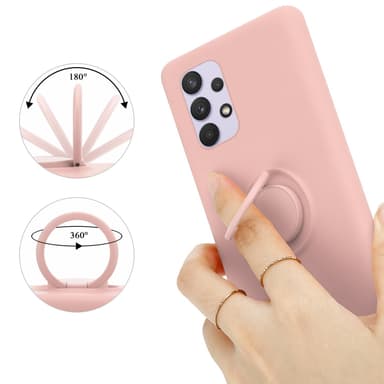 Deksel Samsung Galaxy A33 5G Ring Case (rosa)