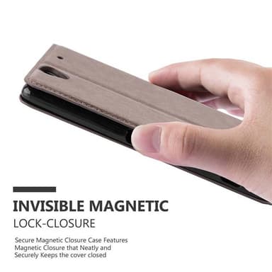Sony Xperia C4 lommebokdeksel case (brun)