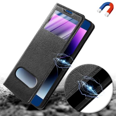 Honor 9 lommebokdeksel cover (svart)
