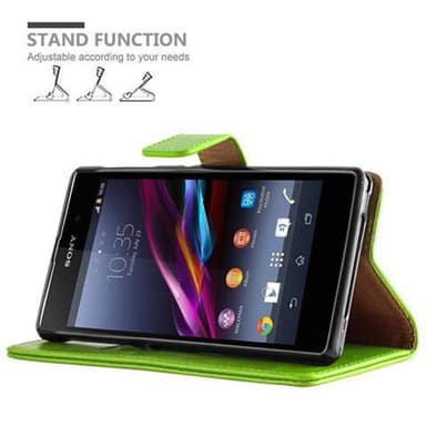 Sony Xperia Z1 lommebokdeksel etui (grønn)