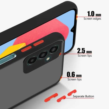 Samsung Galaxy M13 4G Deksel Case Cover (Svart)