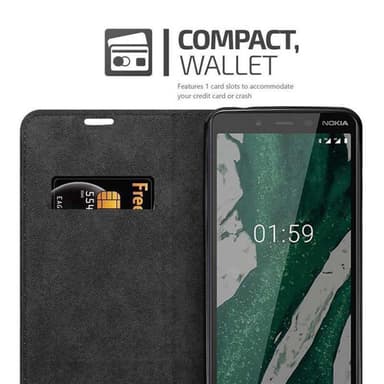 Nokia 1 PLUS lommebokdeksel case (brun)