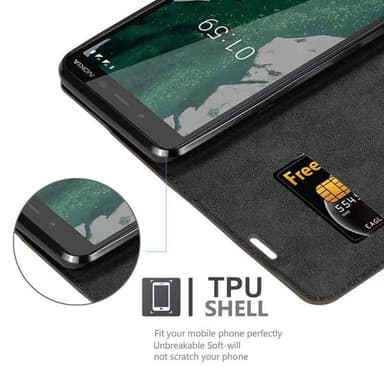 Nokia 1 PLUS lommebokdeksel case (brun)