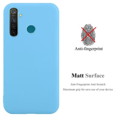 Deksel Realme 5 PRO / Realme Q Silikon cover (blå)