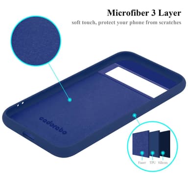 Google PIXEL 6 PRO silikondeksel case (Blå)