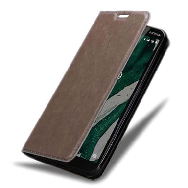 Nokia 1 PLUS lommebokdeksel case (brun)