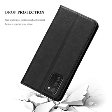 Samsung Galaxy A02s lommebokdeksel case (svart)